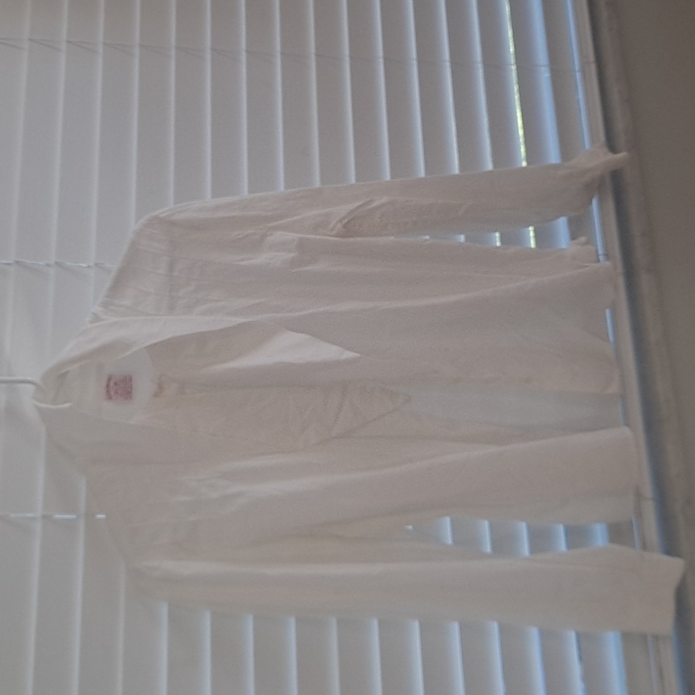 Vintage Brooks Brothers Women's Dress Shirt Tie Neck Ivory Size 14 Vintage